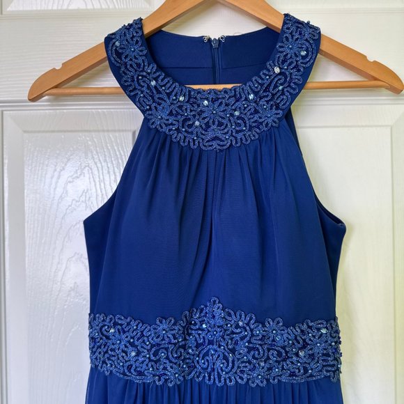 Women's One by Eight Royal Blue Halter Gown US Size 4 - Picture 14 of 15